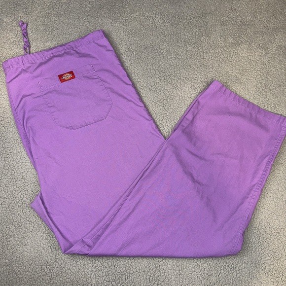 Cherokee Pants - Cherokee Workwear Tie Waist Scrub Pants XL Purple #4100 Medical Uniform